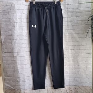Under Armour Boys Pants Size M Black Elastic Waist Pants